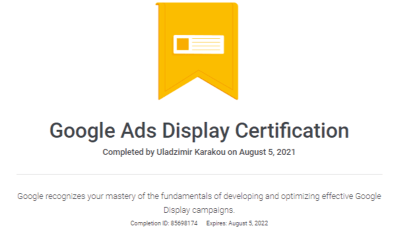 Google Ads Certification